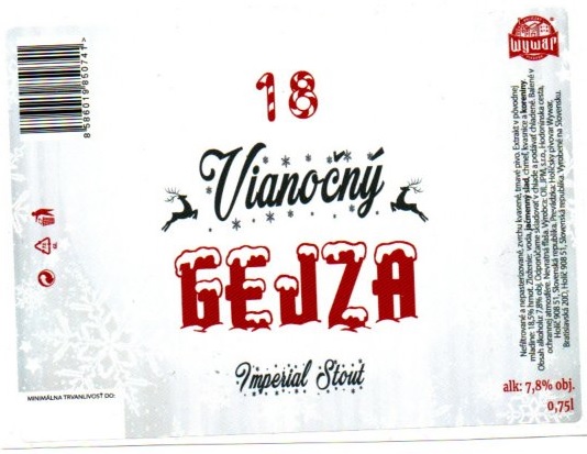 Gejza Vianocny 4 biela
