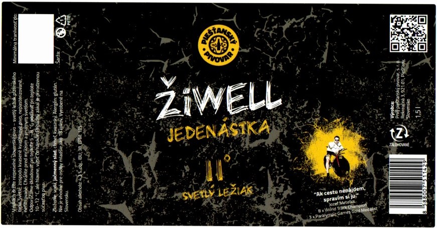 Jedenastka 1,5l Z biely obdlznik