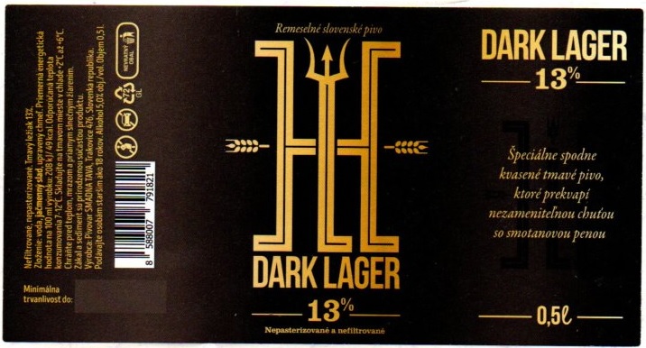 Dark Lager 13 2 zrnity povrch