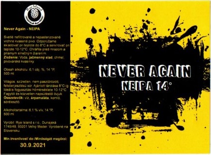 Never again