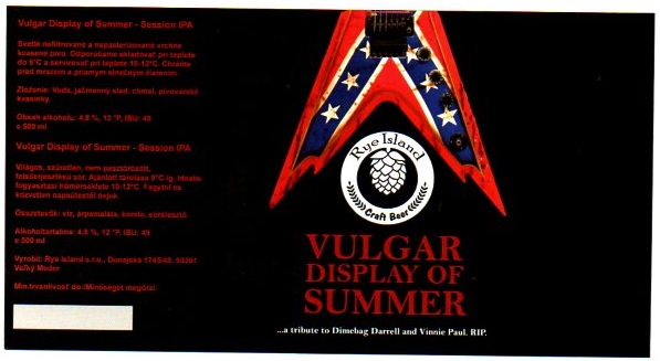 Vulgar Display Of Summer 2