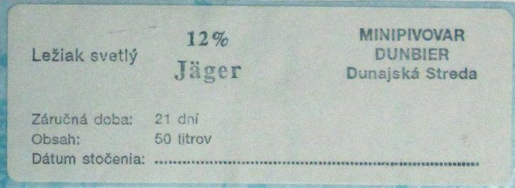Jager leziak svetly sudovka