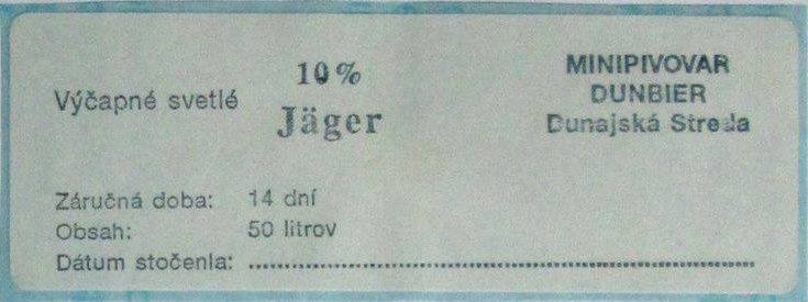 Jager vycapne svetle sudovka