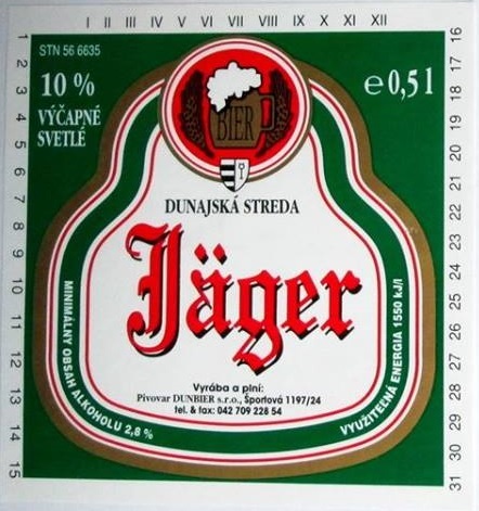 Jager vycapne svetle