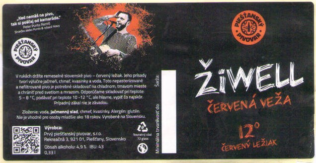 Cervena veza - 0,33l - QR kod