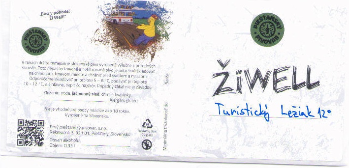 Experimentalna etiketa 2 - 0,33l - Turisticky leziak