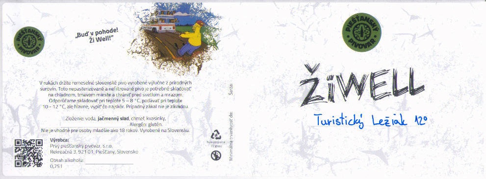 Experimentalna etiketa 2 - 0,75l - Turisticky leziak 12