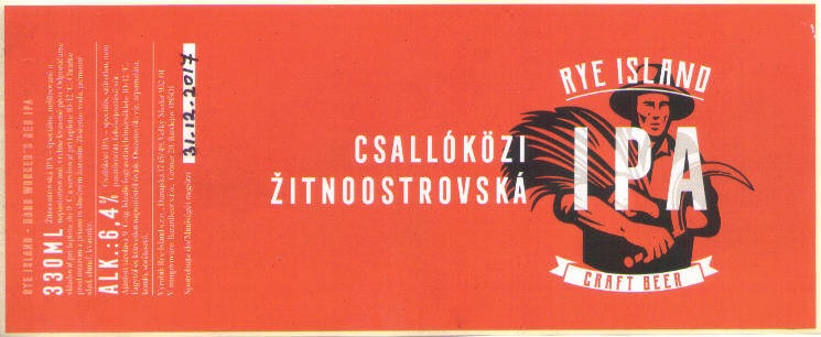 Zitnoostrovska Ipa - 330ml - craft beer
