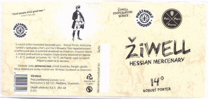 Hessian Mercenary 0,33l ciarovy kod oble rohy