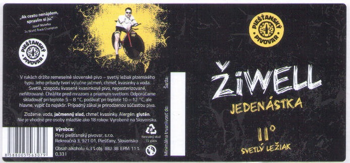 Jedenastka 0,33l gluten