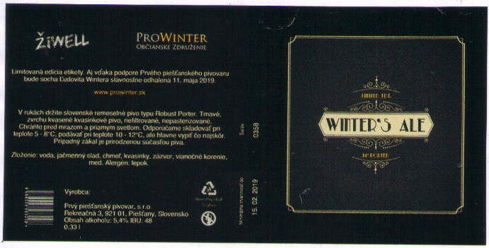 Winters Ale cierna mensia