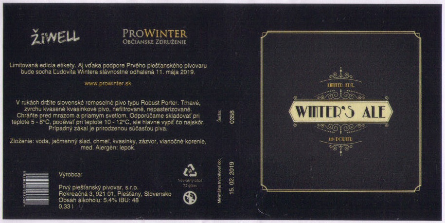 Winters Ale cierna vacsia