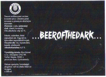 Beer Of The Dark