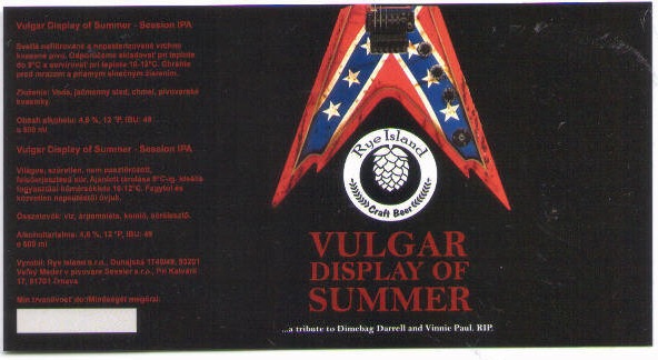Vulgar Display Of Summer