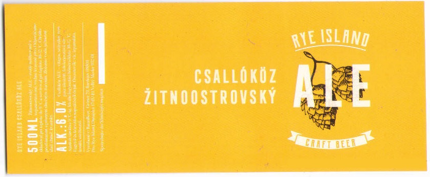 Zitnoostrovsky ALE - 500ml - 6,0% inak text