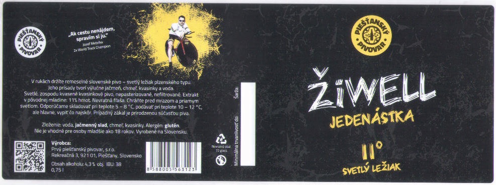Jedenastka 0,75l gluten