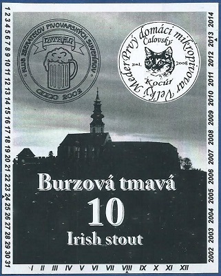Burzova tmava 10 Irish stout